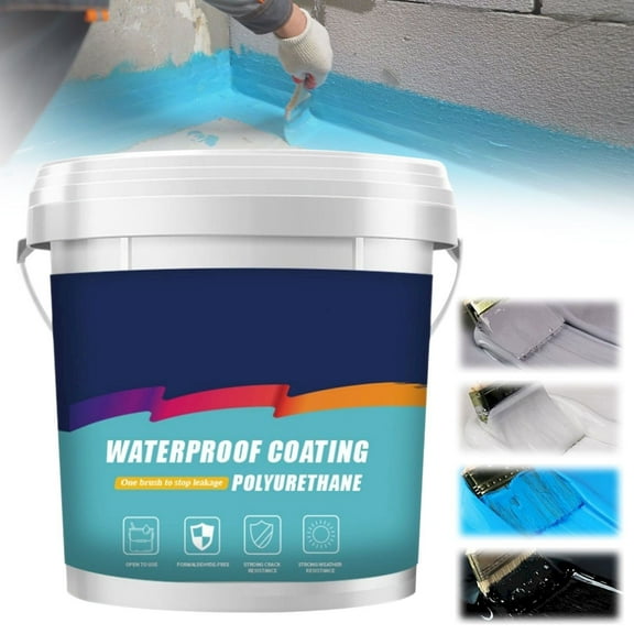 Polyurethane Waterproof Coating, Transparent Polyurethane Waterproof Coating Anti-Leakage Repairing Adhesive for Roof, Walls, Bathroom, Kitchen | Indoor/Outdoor Use 300Ml Walmart Pallets