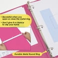 thumbnail image 7 of BAZIC 3 Ring Binder 1/2" Economy View Binders Fuchsia, Hold 100 Sheets, 4-Count, 7 of 7