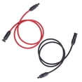 thumbnail image 2 of 10AWG Solar Extension Cable, Solar Panel Extension Cable Low Temperature Resistance Oxidation Resistance With Female Male Connector For PV System 1m / 3.3ft,3 M / 9.8ft,5m, 2 of 8