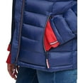 thumbnail image 4 of Tommy Hilfiger Womens Packable Hooded Puffer Jacket(Navy/Crimson, XL), 4 of 6