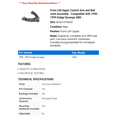 thumbnail image 2 of Front Left Upper Control Arm and Ball Joint Assembly - Compatible with 1998 - 1999 Dodge Durango 4WD, 2 of 2