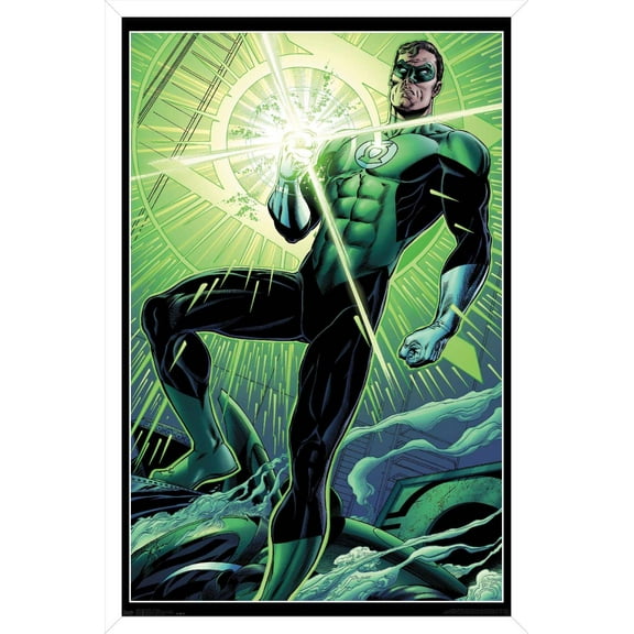 DC Comics - The Green Lantern - Hal Ring Wall Poster, 14.725" x 22.375", Framed