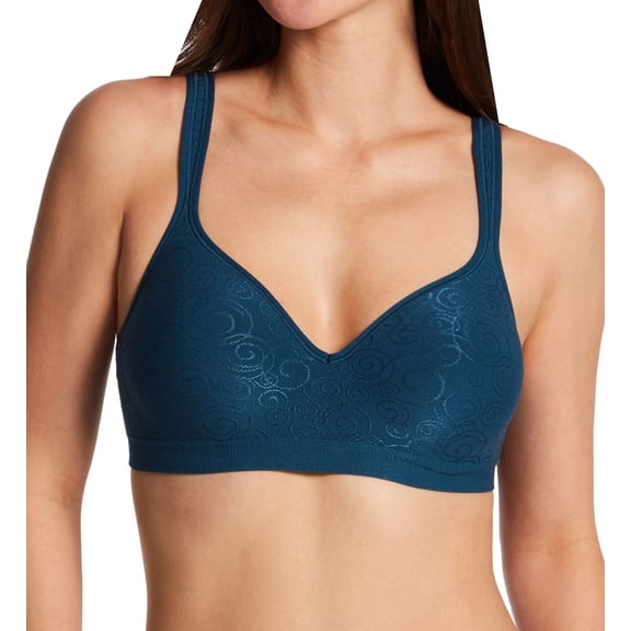 Bali Comfort Revolution Wireless Bra DF3463 Color: Juniper Blue Swirl Size: 36 B