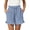 Blue, variant on Women's Shorts Wide Leg Summer Cute Ruffle Comfy Elastic Waist Drawstring Pleated Summer Casual Beach Shorts with Pockets S-2XL