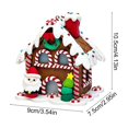 thumbnail image 4 of Light Up Gingerbread Themed House Ornament, PVC Warm LED Hanging Decoration for Christmas Tree, Tabletop Mantel Shelf Christmas Village Home Holiday Display, 4 of 7