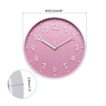 thumbnail image 2 of Reloj de pared de 8 pulgadas con números 3D de cuarzo, funciona con pilas, silencioso, redondo, for oficina, dormitorio, decorativo., 2 of 5