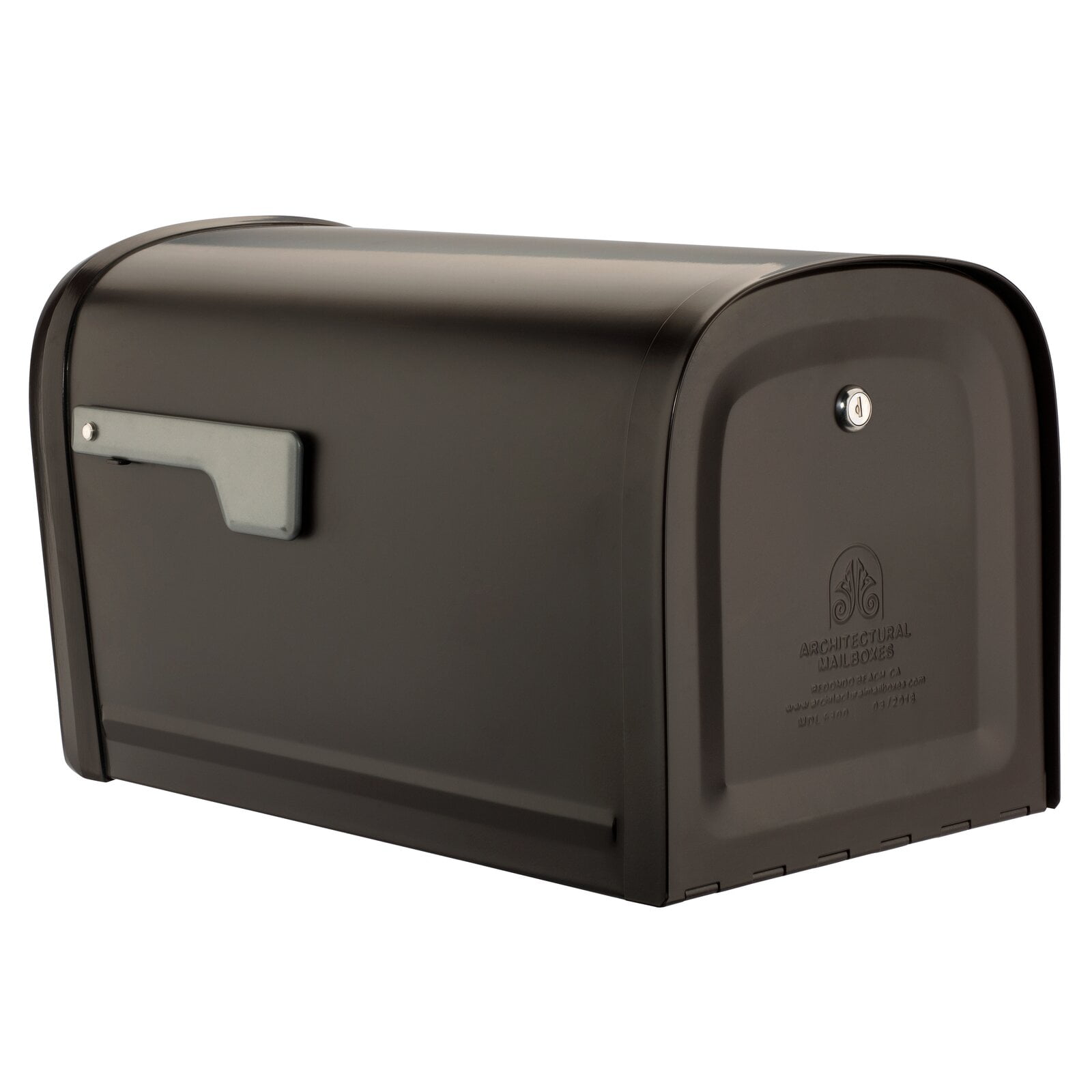 Oasis 360 Locking Post Mounted Mailbox, Rain Overhang, Outgoing Mail