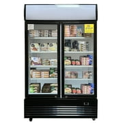48 inches Two Glass Door Commercial Merchandiser Refrigerator Flower Beer