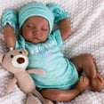 thumbnail image 1 of Muñeca Reborn Aori negra de 18 pulgadas con kit de alimentación para niños mayores de 3 años, 1 of 8