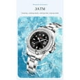 thumbnail image 3 of Explojoy Women's Stainless Steel Watch – Elegant Crystal Details with Waterproof Quartz Movement, 3 of 10