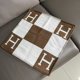 thumbnail image 2 of 45x45cm H Letter Wool Cashmere Pillow Cover for Bed Sofa Airplane, 2 of 2