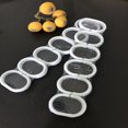 thumbnail image 3 of Paquete de 12 anillos de cortina, 12 piezas de ganchos de plástico para cortina de ducha, ganchos para cortina de baño, 3 of 3