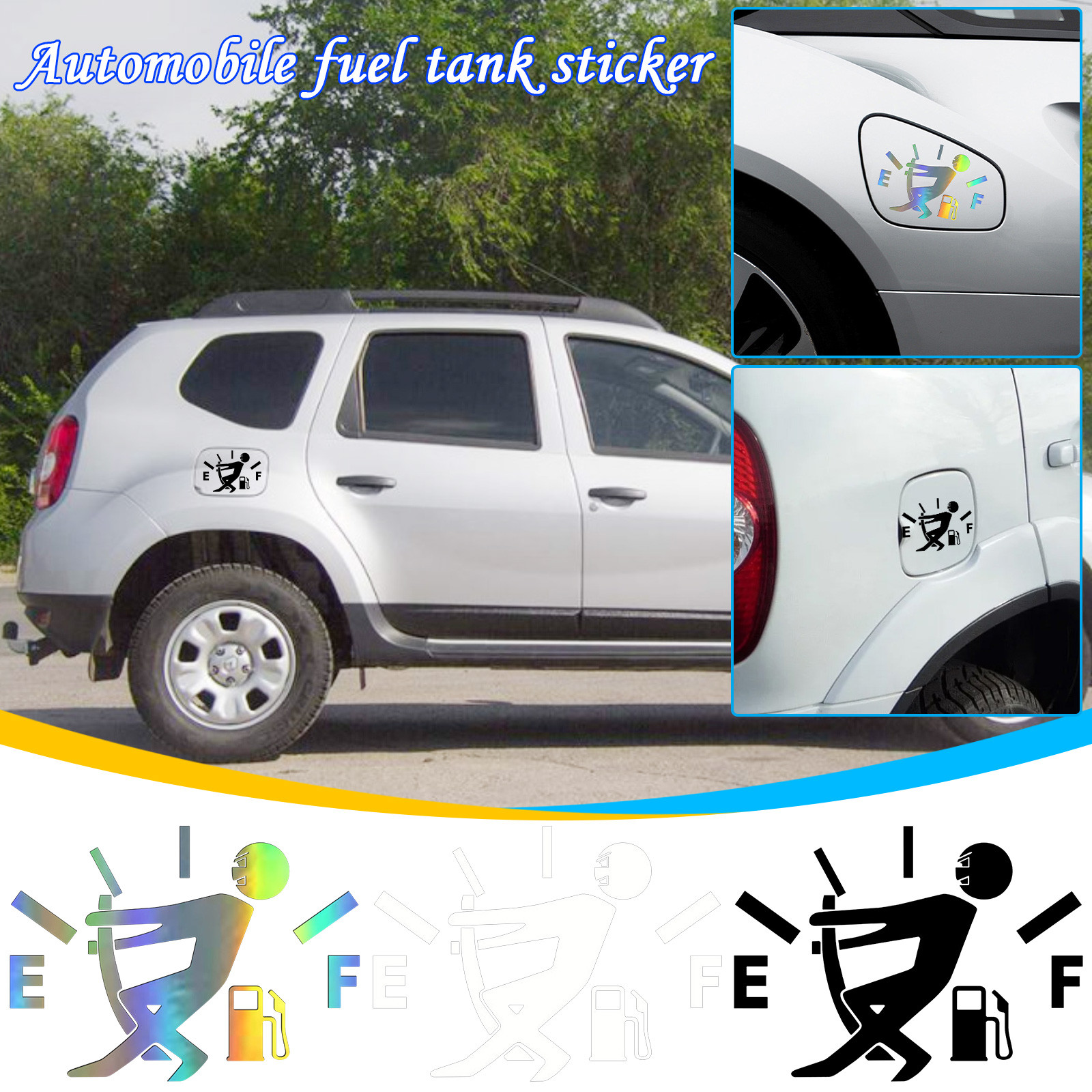jsaierl Funny Car Fuel Tank Cap Stickers For Most Vehicle Car Truck Gas