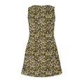 thumbnail image 5 of ALLLIST Dresses for Ladies Summer V Neck with Pockets Sundress Vacation Yellow Floral Tank Dresses for Teens, 5 of 7