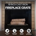 thumbnail image 4 of Panacea Products Corp 18 Blk Cast Iron Grate 15418 Fireplace Grates & Andirons, 4 of 4