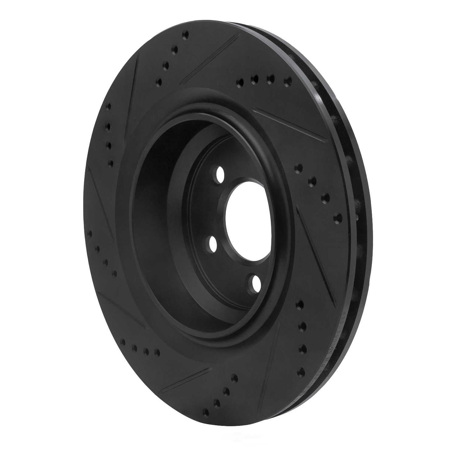 Dynamic Friction Company 633-39020R DFC Brake Rotor - Drilled And Slotted - Black