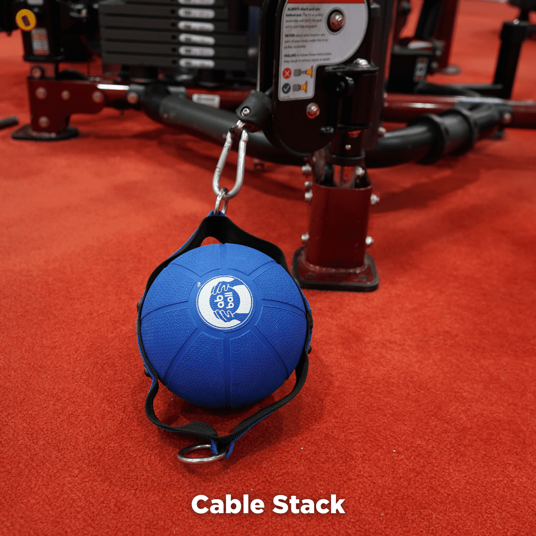 The Abs Company 6 lb Medicine Ball Set - Sports Training 3 In 1 Slam Ball