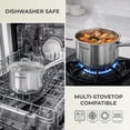 thumbnail image 4 of Sunhouse Stainless Steel Sauce Pan with Lid 1.5 Quart, Induction, Oven Broiler Safe 600F, Multipurpose, Compatible w/ All Cooktops, 4 of 7