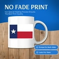 thumbnail image 4 of Texas State Flag Coffee Mug - TX State Flag Mug - Choose from 50 States - 11 Ounce Coffee Mug - Design Printed On Both Sides - Glossy Ceramic - Microwave & Dishwasher Safe - BMCM01329, 4 of 6
