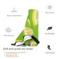 thumbnail image 5 of ZNDUO Bath Towel, Green Lemon Tile Pattern Oversized Quick Dry Bath Towel Beach Towel - 31.5"x63", 5 of 8