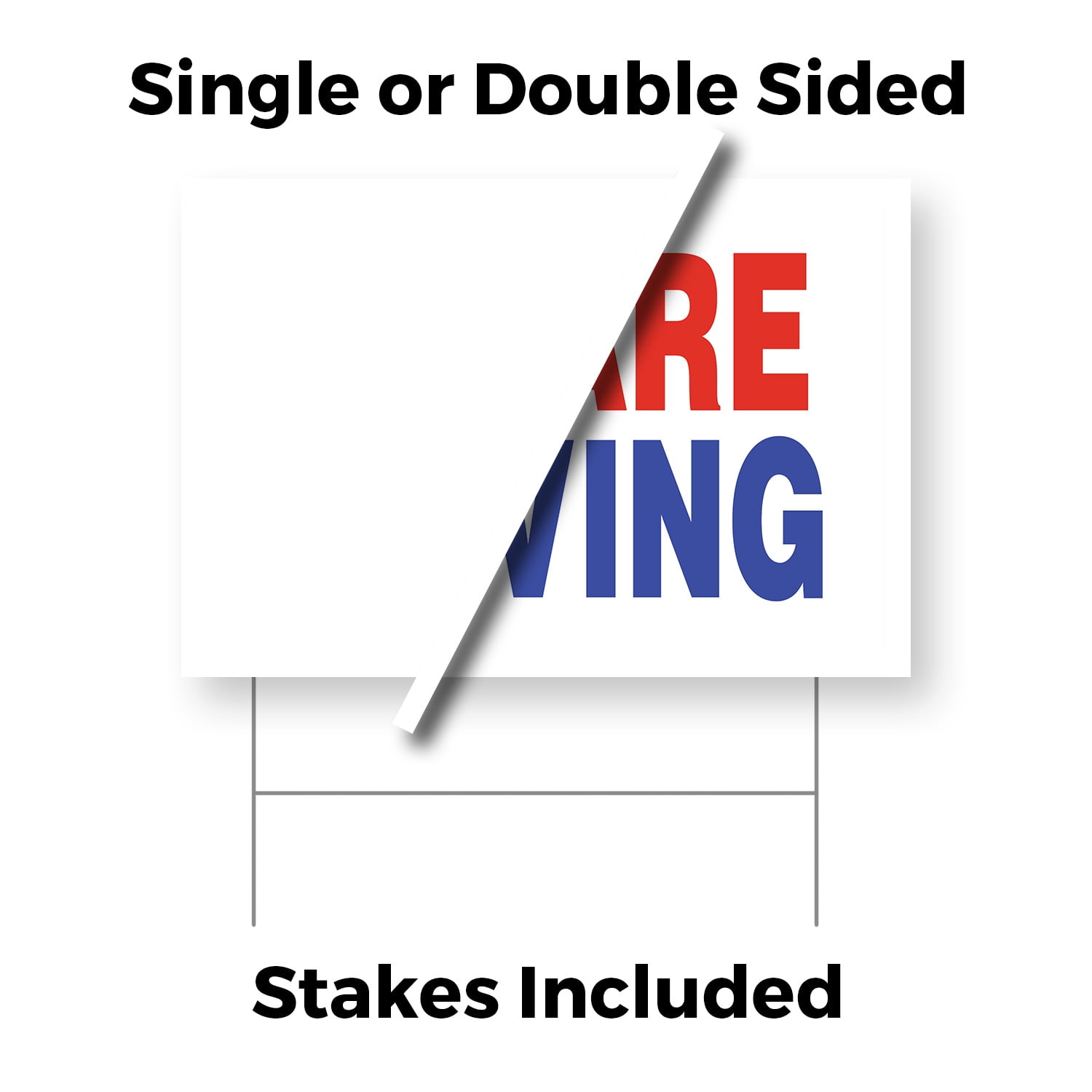 We Are Moving Yard Sign 18 Inch x 24 Inch Single Sided Weatherproof Heavy-Duty Plastic with Stake | Business Transition, Clear Messaging, Professional Signage | Made in USA