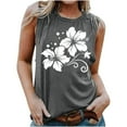 thumbnail image 1 of LSLJS Blouse Sans Manches Imprimée Mode Décontractée pour Femmes Col Rond Sexy Pull-Over Slim, Débardeurs pour Femmes, 1 of 4
