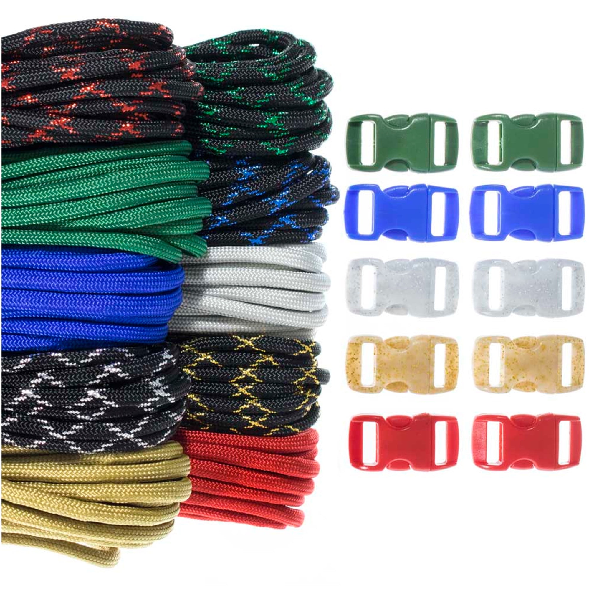 Craft County Kids 550 Paracord Crafting DIY Kits 100 Feet of Paracord
