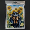 thumbnail image 3 of Black and Tan Coonhound in Sunflowers Greeting Cards Pack of 8 7 in x 5 in, 3 of 3