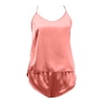 thumbnail image 5 of Short Sets for Women Silk Satin Camisole Tank Top and Shorts 2 Piece Matching Set Womens Lounge Pajama Set, 5 of 6