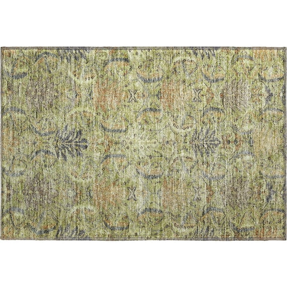Dalyn Rugs Premium Machine Washable Mayfield AMF1082 Aloe 1'8" x 2'6" Rug