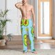 thumbnail image 2 of Balery Cartoon Avocado Pantalones de pijama para hombre, pijama ultraligero, pantalón de descanso-Medium, 2 of 6