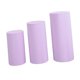 thumbnail image 4 of 3 cubiertas elásticas para pedestal cilíndrico, soporte de zócalo, cubiertas para pilares para compromiso. violeta claro, 4 of 9