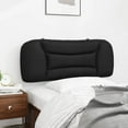 thumbnail image 2 of vidaXL Coussin de Tête Noir 100 cm Similicuir, 2 of 5