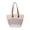 color, variant on Btidfty Women Straw Boho Shoulder Handbags Color Blocking Summer Beach Bag Large Capacity Rattan Bucket Purse for Travel Shopping Work Daily Use (Style 4)