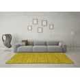 thumbnail image 3 of Ahgly Company Machine Washable Indoor Rectangle Oriental Yellow Industrial Area Rugs, 5' x 7', 3 of 4
