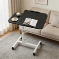 thumbnail image 1 of QinaQin Table de Surlit Réglable avec Roulettes, Bureau pour Ordinateur Portable à Hauteur Réglable avec Plateau Inclinable pour Hôpital, Sofa Ou Bureau à Domicile, 1 of 9