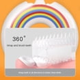 thumbnail image 3 of Kids U-shaped Toothbrush,silicone Manual Training Tooth Brush,360 Surround All-round Cleaning, 3 of 4