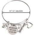thumbnail image 4 of 2021 Graduation Gift Bangle Bracelet HTOOQ Congrats Grad Stainless Steel Jewelry for Graduates - -, 4 of 7