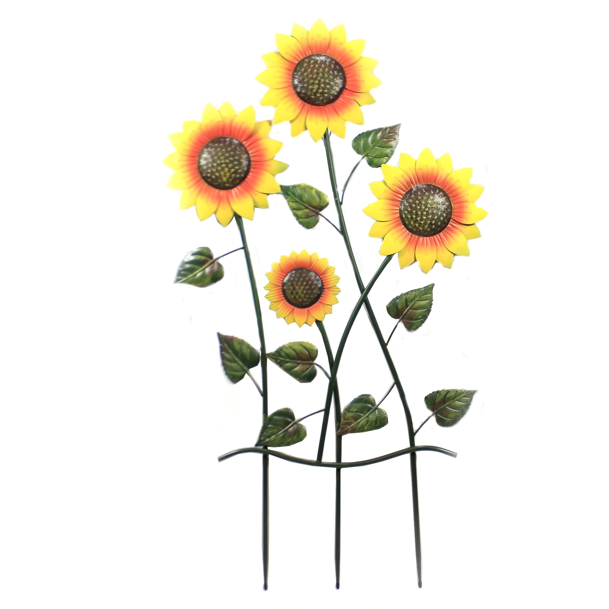 Home & Garden Sunflowers On 3 Pole Stakes Fall Outdoor Decoration