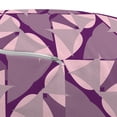 thumbnail image 3 of Abstract Pouf Cover with Zipper, Modern Geometric Illustration of Triangular Complex Shapes Design, Soft Decorative Fabric Unstuffed Case, 30" W X 17.3" L, Purple Mauve Pale Pink, by Ambesonne, 3 of 5