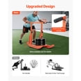 thumbnail image 2 of KFFKFF Weight Sled, Steel Power Sled, Fitness Training Sleds for Athletic Exercise Speed Improvement, Workout Equipment with Adjustable Height Handle, Compatible with 1/2 in Weight Plates, 2 of 9