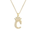 thumbnail image 1 of Guardurnaity InitialNecklacePendantEnglish Letter A to Z Jewellery Charm Chain Crystal Valentine'sDay Birthday Modern Ropa, zapatos y accesorios Miscelánea C 1, 1 of 6