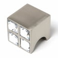 thumbnail image 2 of Alno 1" Contemporary II Knob With 4 Crystals - Clear / Polished Nickel, 2 of 3