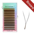thumbnail image 1 of NAGARAKU YY Forma Triple Puntas Tejido a mano Premium Luz suave Pestañas naturales Suministros de extensión Maquillaje Malla Net Cross Lash Dengxun unisex, 1 of 2