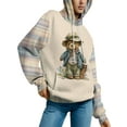 thumbnail image 3 of Innerwin Pull à Manches Longues pour Femmes, Sweat à Capuche en Polaire Imprimé Floral Décontracté Style-D m, 3 of 6