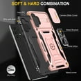 thumbnail image 3 of TECH CIRCLE Magnetic Case For Samsung Galaxy A42 5G,180° Rotating Dual Layer Shockproof Hybrid Full-Body Kickstand Rugged Phone Cover.For Samsung Galaxy A42 5G,Rosegold, 3 of 7
