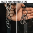 thumbnail image 4 of Titanium Key Ring for Keychain, Key Unity 5 Pack Split Ring Side Pushing Round Flat Key Ring for Man & Women, KA20 (1.3''-1pc, 1.06''-2pcs, 0.87''-2pcs), 4 of 7