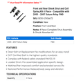 thumbnail image 2 of Front and Rear Shock Strut and Coil Spring Kit 4 Piece - Compatible with 2005 - 2007 Saturn Relay FWD 2006, 2 of 2