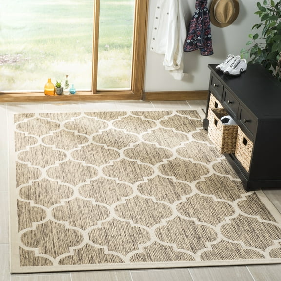 Courtyard Alyssa Geometric Indoor/Outdoor Area Rug or Runner