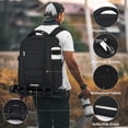 thumbnail image 4 of RAINSMORE 14 Inch Laptop Bag Camera Backpack with Rain Cover Anti Theft Travel Case Waterproof Large Capacity Photography Backpack,Black, 4 of 8
